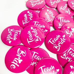 Insignias Rosa Fuerte/Blancas para la Novia y el Equipo <span class=keywords><strong>de</strong></span> la Novia, Decoraciones para <span class=keywords><strong>Despedida</strong></span> <span class=keywords><strong>de</strong></span> <span class=keywords><strong>Soltera</strong></span>, Fiesta <span class=keywords><strong>de</strong></span> Boda X0042 - Product Image 1