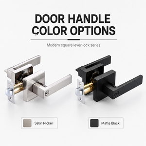 Juego de Cerradura Moderna para Puerta Interior con Manija y Perilla en Forma de Hongo, Acabado Negro Mate, Control Remoto, Fácil Instalación - Product Image 4