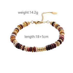 Pulsera de abalorio de moda Diseños mixtos Stock Pulsera de acero inoxidable impermeable Joyería de lujo - Product Image 5