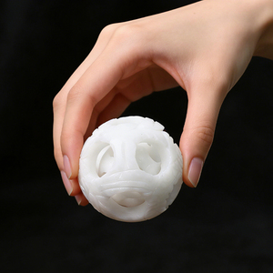 Wholesale High Quality <b>Crystal</b> Healing Stone <b>Ball</b> White Jade Sphere <b>Crystal</b> Decoration for Gift - Product Image 5