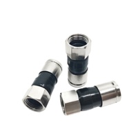 Cable a prueba de agua TV F Conector de crimpado macho RG6 Conector coaxial Compresión Tipo F Conector Rg6