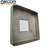 Plaque de base carrée à finition satinée pour rail, en acier inoxydable SUS 304/316, cache-pied de poteau de garde-corps à câble