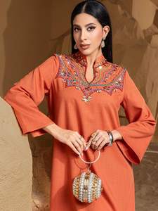 BA5253 accessori di abbigliamento tradizionale musulmano con diamanti cuciti a mano per abiti tradizionali di fascia alta - Product Image 6