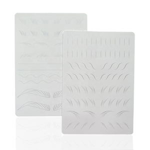 Coussinet d'ombrage personnalisé avec LOGO Ombre Poudre en forme de sourcils <span class=keywords><strong>Nano</strong></span> Coup de cheveux sourcils Pmu Latex Peau de pratique double face pour sourcils - Product Image 1