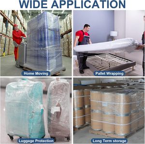 Rollo de Film Estirable Ecológico, Reciclable y Desechable, con Asa, Grueso, de Alta Resistencia Industrial, Autoadhesivo - Product Image 4