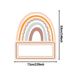 <span class=keywords><strong>Etiquetas</strong></span> de <span class=keywords><strong>Nombre</strong></span> <span class=keywords><strong>con</strong></span> Diseño de Arcoíris Estilo Boho, <span class=keywords><strong>Etiquetas</strong></span> <span class=keywords><strong>para</strong></span> Botellas de Agua, <span class=keywords><strong>Etiquetas</strong></span> Autoadhesivas <span class=keywords><strong>para</strong></span> Guardería, Decoración de Tableros de Anuncios - Product Image 2