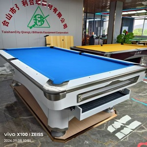 Mesa de Billar de Nueve Bolas de Sexta Generación, Tamaño Estándar, Patas de Acero Duraderas, Estructura de Roble, para Uso en Interiores del Hogar - Product Image 3