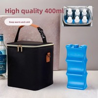 Grand sac isotherme imperméable pour lait maternel, sac frais isolé, glacière avec bandoulière réglable et boucle en D pour les voyages en extérieur