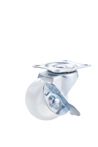 Fabrik preis Großhandel Light Duty White PP Kleine Möbel Fix Rigid Brake <span class=keywords><strong>Swivel</strong></span> Caster Wheel <span class=keywords><strong>Castor</strong></span> - Product Image 3