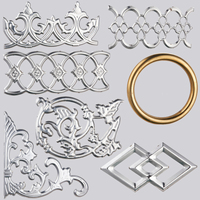 Accessoires de rampe d'escalier en acier inoxydable 304 moderne, décoratifs pour portes/fenêtres, finition poli miroir, utilisation extérieure GOMA
