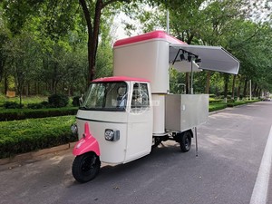 Carrito de Comida Eléctrico de 3 Ruedas con Ventana de Servicio para Venta de Yogur y Smoothies - Product Image 4