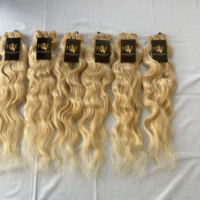 Cheveux humains vierges et bruts à cuticules alignées, de qualité supérieure, blonds 613, bouclés indiens, blonds du Temple 60, fournisseurs de cheveux