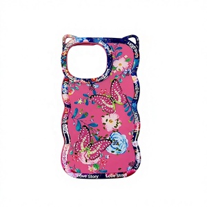<span class=keywords><strong>Cover</strong></span> posteriore in TPU con design a farfalla e glitter per iPhone 17 16 15 14 13 12 11 e <span class=keywords><strong>Samsung</strong></span> A20E A10E A22 <span class=keywords><strong>A03S</strong></span> A42 - Custodia per ragazze - Product Image 3