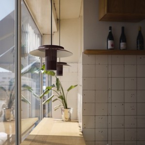 Pendant <b>Light</b> Round E27 <b>LED</b> Adjustable Height For Cafe Restaurant Bar Minimalist Style - Product Image 2
