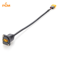 Câble d'extension avec connecteur femelle XT60 pour montage sur panneau, pour batterie de drone, robot mobile AGV, voitures RC, avions