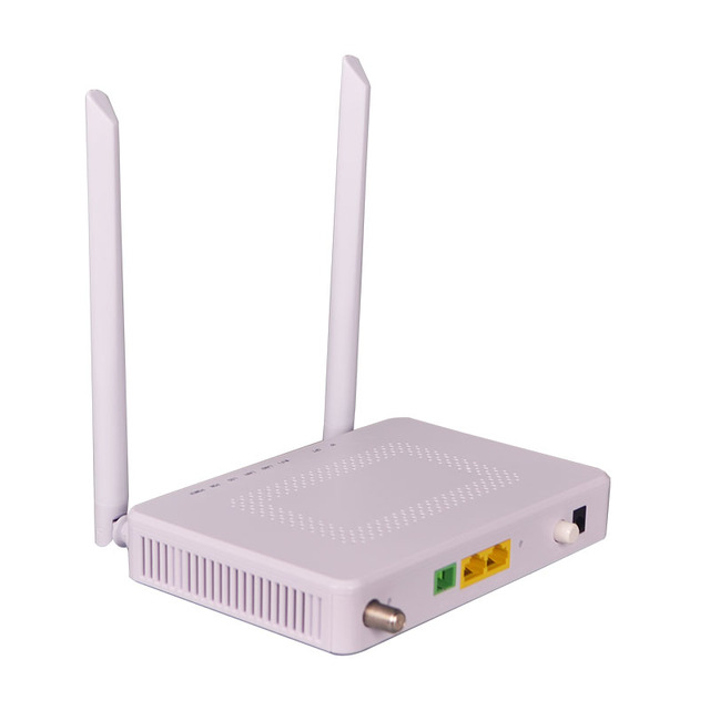 FTTH 2 LAN Ports ONU XPON With RF WiFi CATV XPON 1GE+1FE+CATV+WIFI Onu