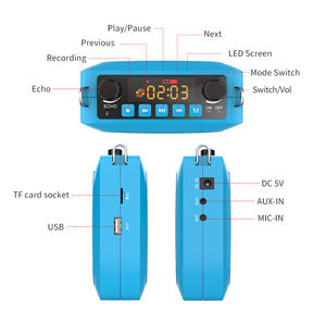 SHIDU 25W Haut-parleur portable Bluetooth rechargeable avec <span class=keywords><strong>effet</strong></span> d'écho, mini amplificateur vocal pour salle de classe, amplificateur vocal portable pour enseignant - Product Image 4