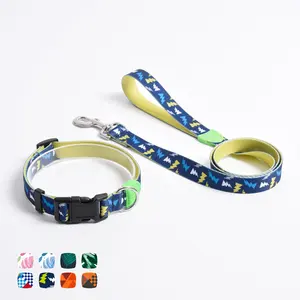 BlackDoggy Stock Pet Accessories Custom Printing Dog Collar for Dogs Walking