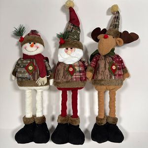 QY Cadeaux de Noël pour enfants, décorations de fête à domicile, décorations Père Noël, bonhomme de neige, renne, poupées extensibles en tissu de Noël, cadeau - Product Image 2