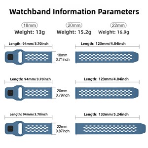 Bracelet de montre intelligente en silicone respirant à motif léopard Upro pour Huawei Watch GT4 GT5 GT6 18mm 20mm 22mm Bracelet de remplacement sportif - Product Image 3
