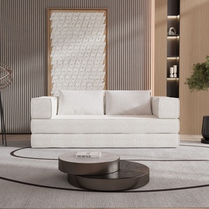 Divano letto convertibile da 80 pollici con 2 cuscini, divano pieghevole <span class=keywords><strong>a</strong></span> 3 posti e materasso matrimoniale, divano letto combinabile fai da te - Product Image 6