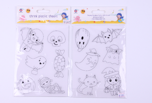 <strong>Shrinky</strong> <strong>Dink</strong> DIY Craft Cartoon Paper Sheets Heat Shrink Plastic Sheet Art Glass Shiny Cuts - Product Image 5