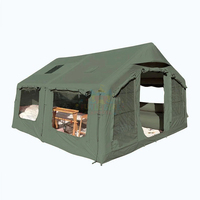 Camping gonflable de famille de tente d'air d'Oxford portatif extérieur avec le tissu imperméable de coton de PVC pour le glamping extérieur