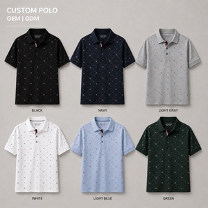 Polo de Golf Negro Personalizado Premium para Hombre, Bordado, de Alto Rendimiento, Absorbente de Humedad, Marca Privada, Ropa Corporativa OEM - Product Image 2