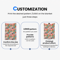 Selimut Custom Motif Kebun Kucing Lucu Premium, Selimut Fleece Bermotif Bunga Warna-warni untuk Dekorasi Kamar Tidur dan Ruang Tamu yang Nyaman