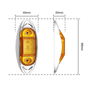 Feux de gabarit latéraux <span class=keywords><strong>LED</strong></span> universels 12 24V pour camion <span class=keywords><strong>remorque</strong></span>, feux de signalisation <span class=keywords><strong>LED</strong></span> pour camions - Product Image 5
