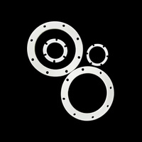 Joints à bride en PTFE, dureté 50~55 Shore D, tailles personnalisées, joints résistants aux produits chimiques, certifiés IATF16949 pour l'industrie alimentaire et chimique