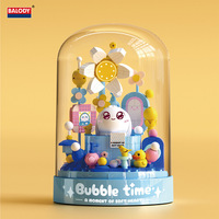 Blocs de construction en verre en forme de dôme, jouet d'assemblage pour animaux de compagnie mignons, briques micro-scène couleur macaron pour la décoration esthétique du bureau, de la chambre, OEM