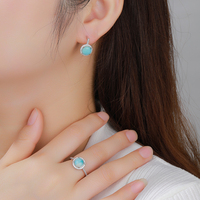 925 argent Larimar ensembles de bijoux fins cerceaux boucle sans couture enchantement pendentif couches profondeur captive compétence experte chaque forme