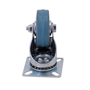 Roulette pivotante industrielle à usage moyen de 3 pouces Roulette à plaque en PVC OEM supportée <span class=keywords><strong>pour</strong></span> chariot à meubles <span class=keywords><strong>Style</strong></span> rigide - Product Image 3