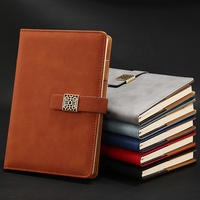 Notezbuch – papeterie de Journal en cuir recyclé, grille noire en papier Kraft, fournitures scolaires, carnet avec corde