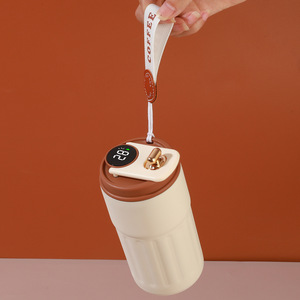 Gobelet <span class=keywords><strong>Isotherme</strong></span> de Voyage en Acier Inoxydable, 450 ml, Design Moderne, avec Affichage Intelligent de la Température à LED pour <span class=keywords><strong>Café</strong></span> - Product Image 3