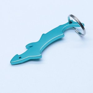 Abrebotellas personalizable de metal con forma de tiburón para llavero de 2,5mm para eventos promocionales y regalos - Product Image 4