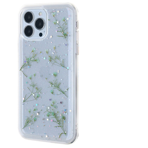 เคสโทรศัพท์กันกระแทกหรูหราลายดอกไม้สวยงาม วัสดุ TPU+PC สำหรับผู้หญิง ใช้ได้กับรุ่น 17 16 15 14 13 ซีรีส์ และ Samsung S24 - Product Image 5