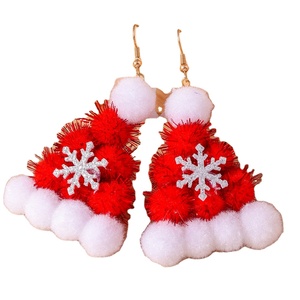 Boucles d'oreilles de noël arbre de noël pendentif boucles d'oreilles femmes festival jour nouvel an fête décoration cadeau de noël - Product Image 1