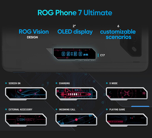 Teléfono Móvil Global Rom <span class=keywords><strong>ROG</strong></span> <span class=keywords><strong>Phone</strong></span> <span class=keywords><strong>7</strong></span>, Pantalla AMOLED FHD de 6.78'' y 165 Hz, Snapdragon Gen 8 Gen 2, Cámara de 50 MP, Batería de 6000 mAh, Carga Rápida de 65 W, 5G, para Juegos - Product Image 5