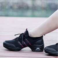 Chaussures de danse légères et antichoc, empeigne en mesh, semelle en PU avec coussin d'air, respirantes, chaussures de compétition et d'entraînement professionnelles
