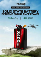 Baterai Drone Semi Solid State Original Pabrikan, Daya Tahan Lama, 330wh/kg, 8400mah, 3S 4S 6S, Densitas Energi Tinggi