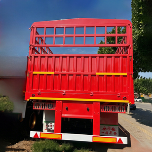 Semirremolque de 3/4/5 Ejes con Barandas, de 40-100 Toneladas, de <span class=keywords><strong>Segunda</strong></span> <span class=keywords><strong>Mano</strong></span>, Venta de Fábrica, para Transporte de Carga - Product Image 2