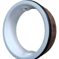 Siège de valve en PTFE haute température, vierge, résistant à l'usure, résistant aux produits chimiques, usiné sur mesure par CNC, durable, moulage papillon