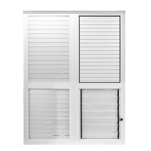 Cao cấp tùy chỉnh <span class=keywords><strong>PVC</strong></span> màn trập Windows thiết kế hiện đại ngang mở uPVC khung thép không gỉ màn hình lưới cho căn hộ sử dụng - Product Image 1
