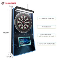 Máquina de Dardos Inteligente con Puntuación Automática, Mini Tablero de Dardos para Montar en la Pared, Juego de Diversión para Locales de Entretenimiento, Fabricante OEM