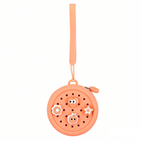 Porte-monnaie à fermeture éclair en gros de l'usine Chinfai, mini portefeuille pour enfants, sac pour Airpods, porte-clés, porte-monnaie rond en silicone