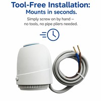 Actionneur thermique électrique 230V normalement fermé (NF) pour système de chauffage par le sol, vanne de contrôle d'eau M30*1.5, certifié CE, RoHS