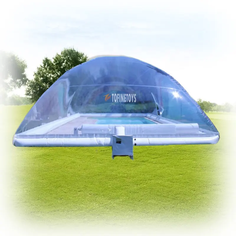पारदर्शी बुलबुला गुंबद Inflatable स्विमिंग पूल कवर के लिए छत तम्बू सर्दियों