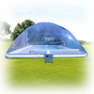 Прозрачный пузырьковый купол, надувной бассейн, крыша, палатка для зимы